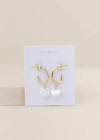 Jaxkelly - Women's Heart Drop Earrings