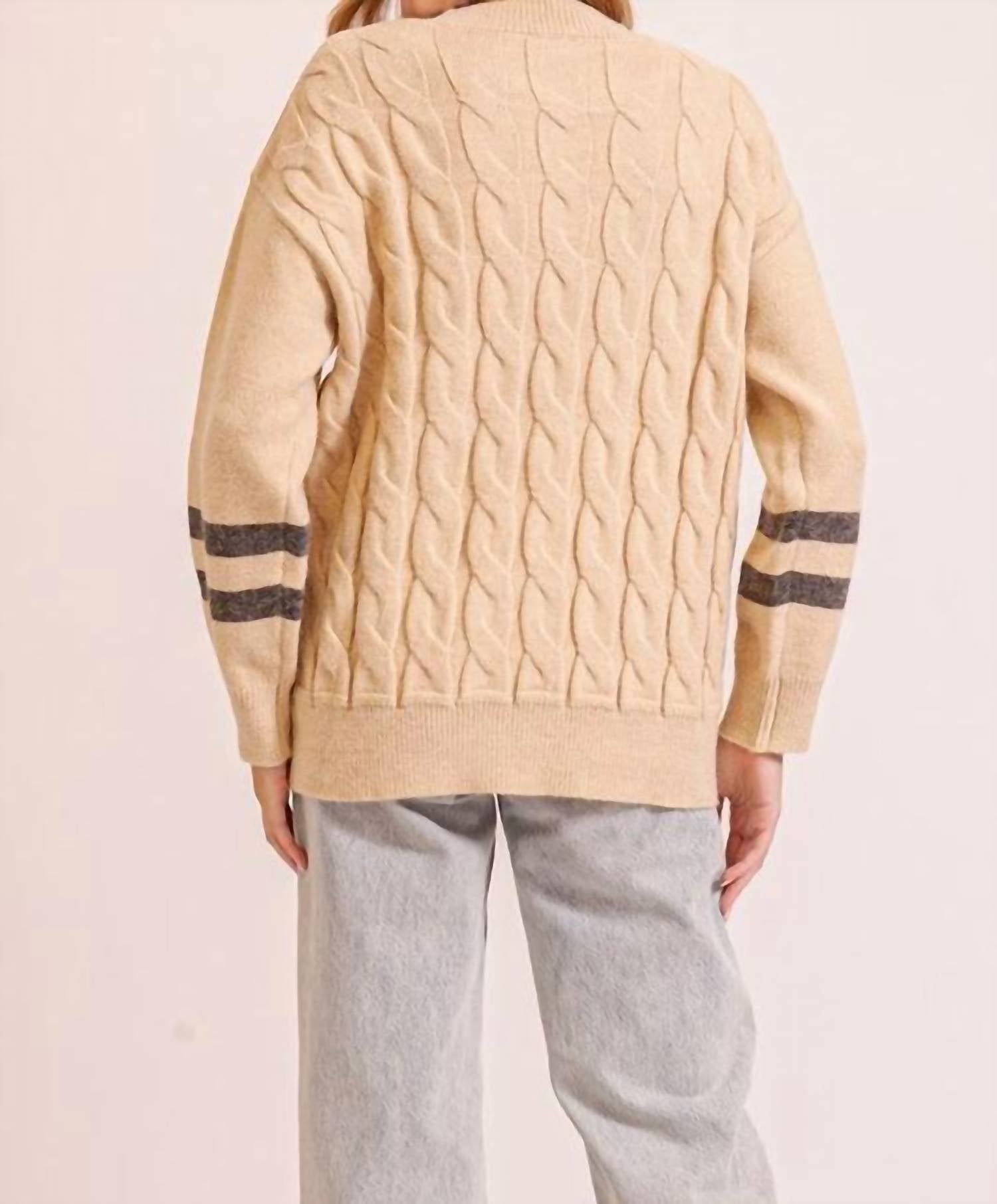 Timing - Cozy Cable Knit Sweater