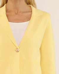Metric Knits - One Button Patch Pocket Shorter Length Blazer