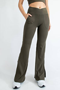 Rae Mode - Crossover Waist Flared Leggings