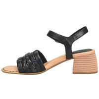 Born Women's Shonie Heeled Leather Sandals in black - women's sandal - alternate view
