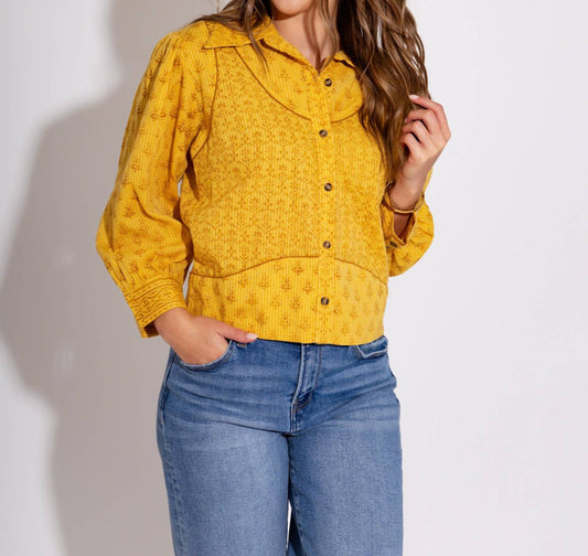Ivy Jane - Golden Hour Cropped Button Up