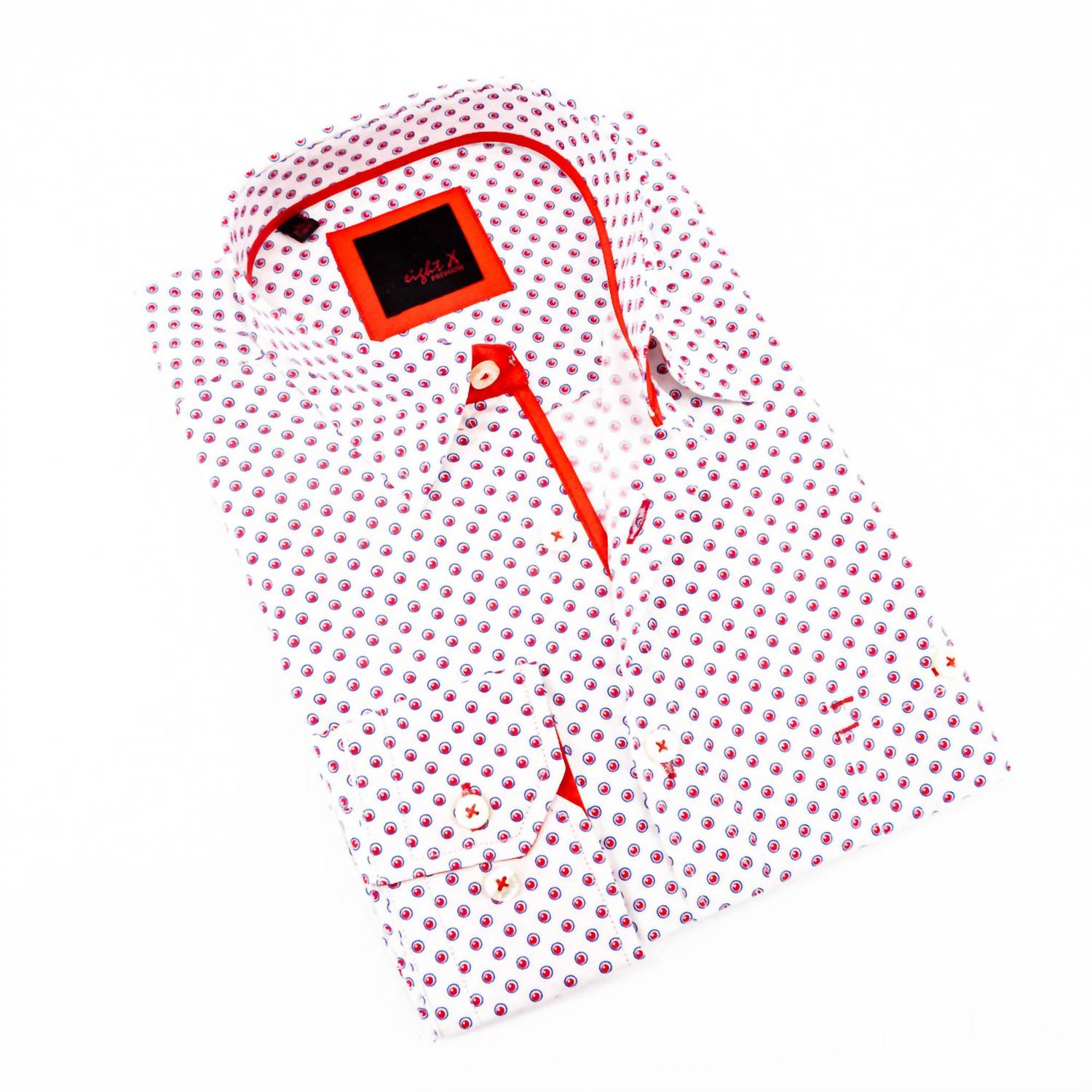 Eight X - Digital Print Long Sleeve Shirt With Pockets