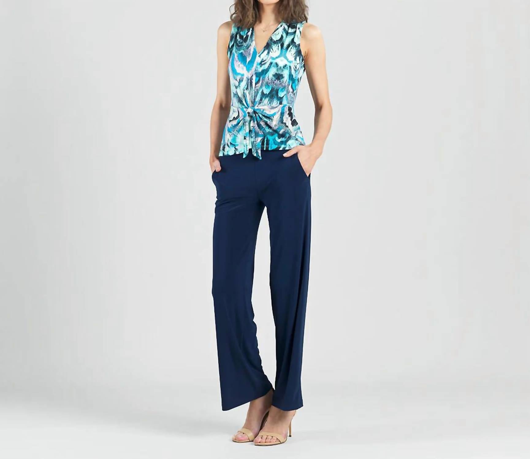 Clara Sun Woo - V-neck Tie Front Tank Top