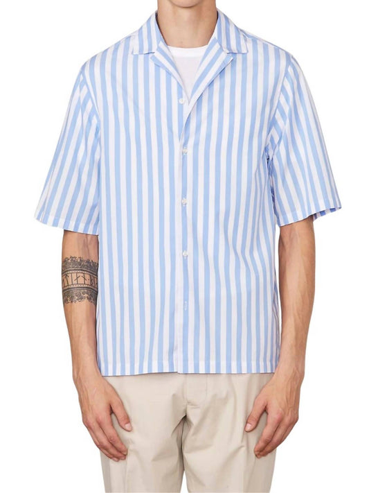 Officine Générale - Eren Short Sleeve Big Stripe Shirt