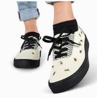 Hot Chocolate Design Women's Buzzing Casual Sneakers in white - women's sneaker - view 4