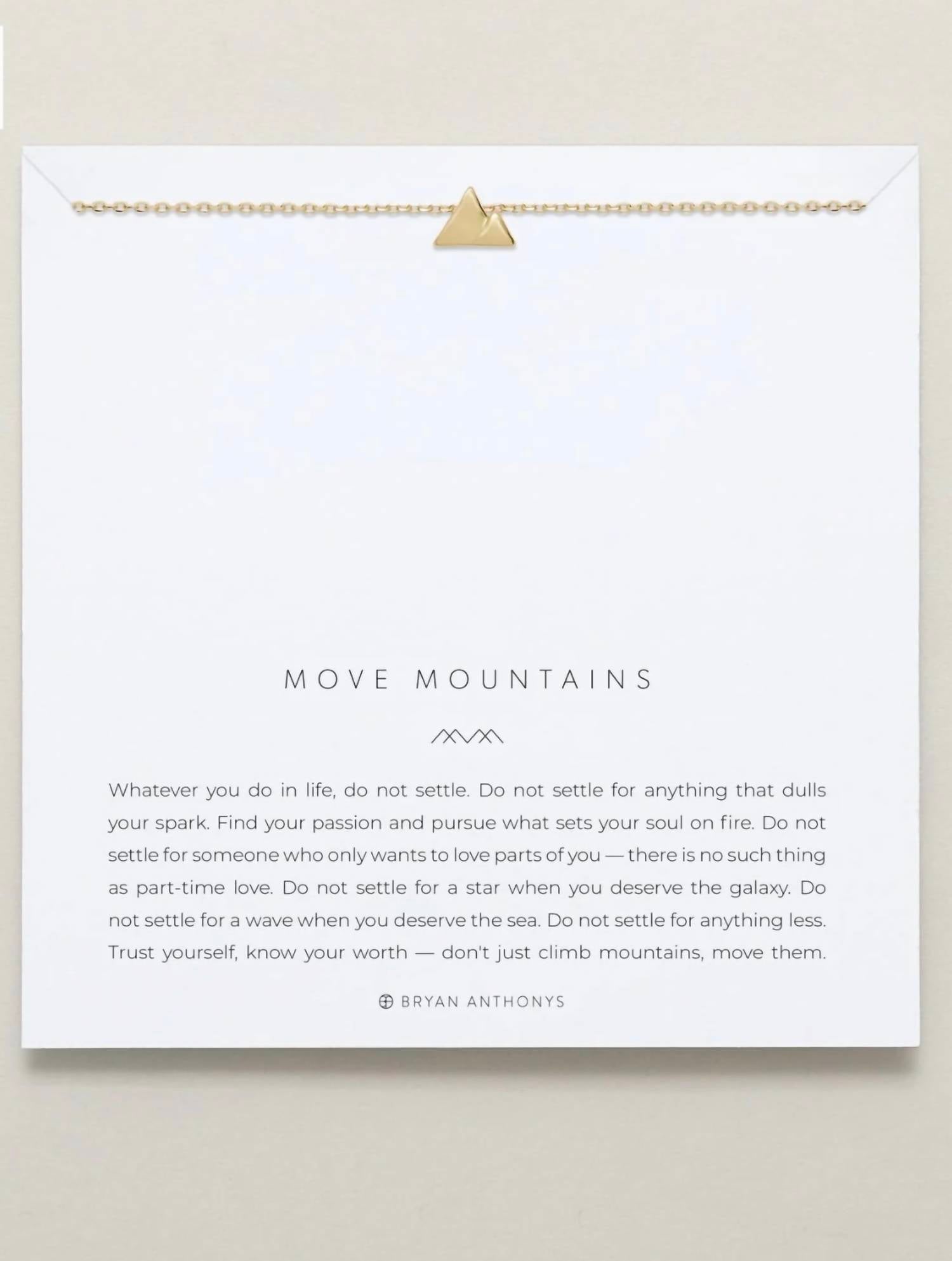 Bryan Anthonys - Move Mountains Necklace