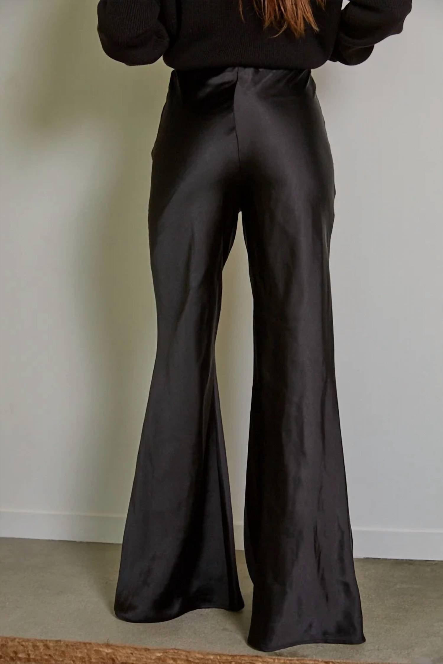By Together - Satin High Rise Wide Leg Pants