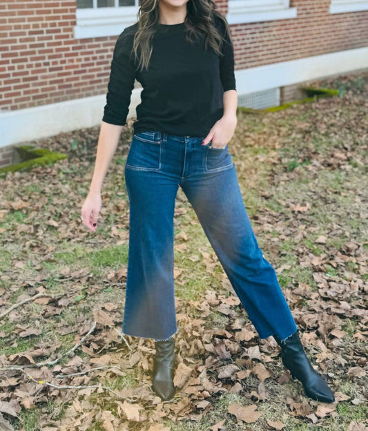 Paige - Anessa Raw Hem Jeans With Set In Pockets