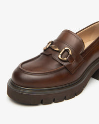 Nerogiardini - Women's Delgado Marrone Platform Loafer