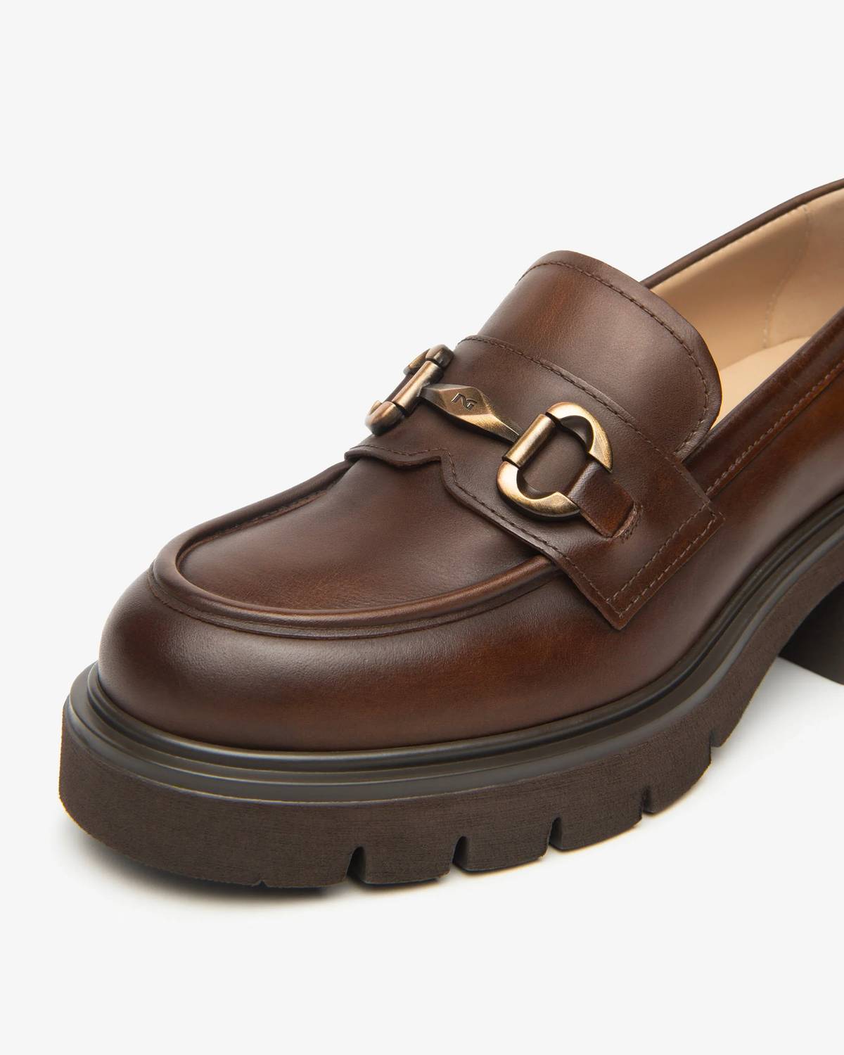 Nerogiardini - Women's Delgado Marrone Platform Loafer