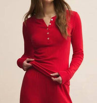 Z Supply - Holly Pointelle Long Sleeve Top