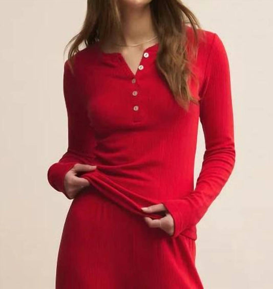 Z Supply - Holly Pointelle Long Sleeve Top