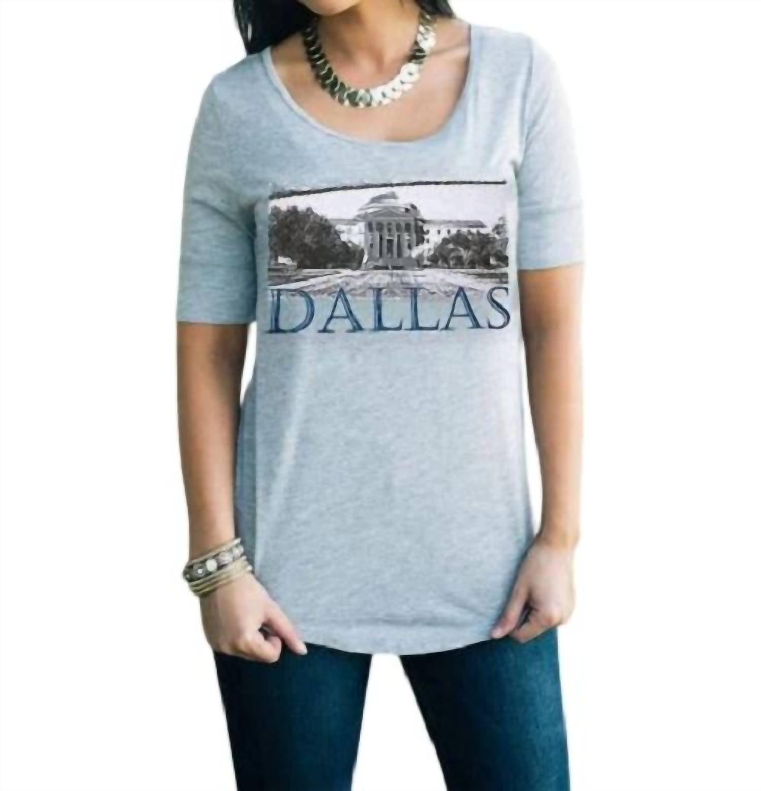 Gameday Couture - SMU College Landmark Tee