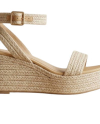 Bamboo Women's Beyond Natural Wedge in beige - women's shoe - detail view