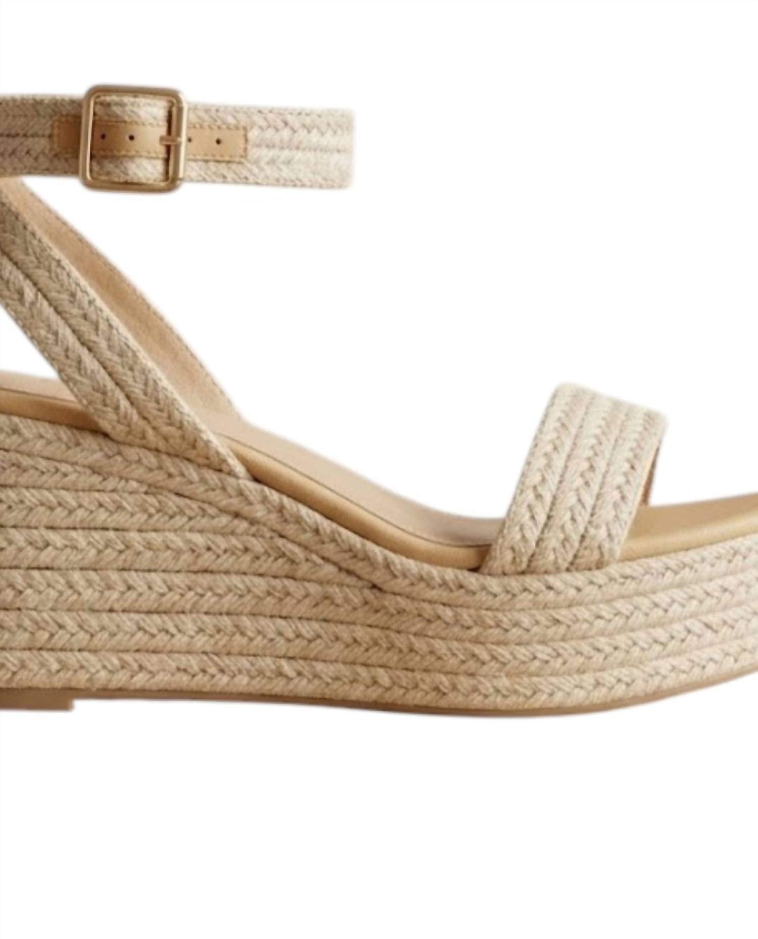 Bamboo Women's Beyond Natural Wedge in beige - women's shoe - detail view