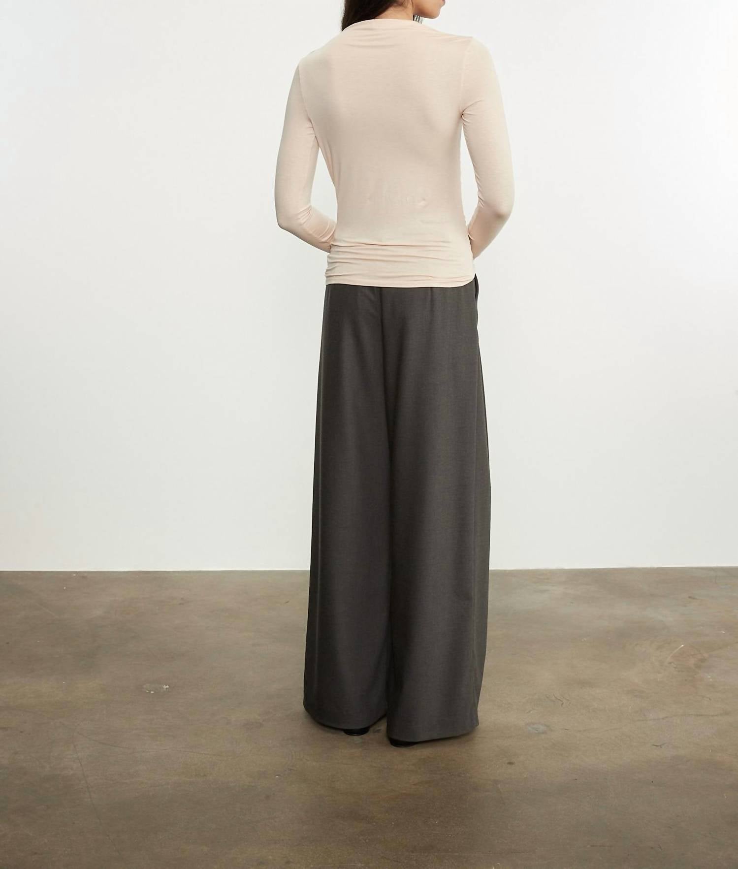 Enza Costa - FLUID JERSEY SLASH TOP