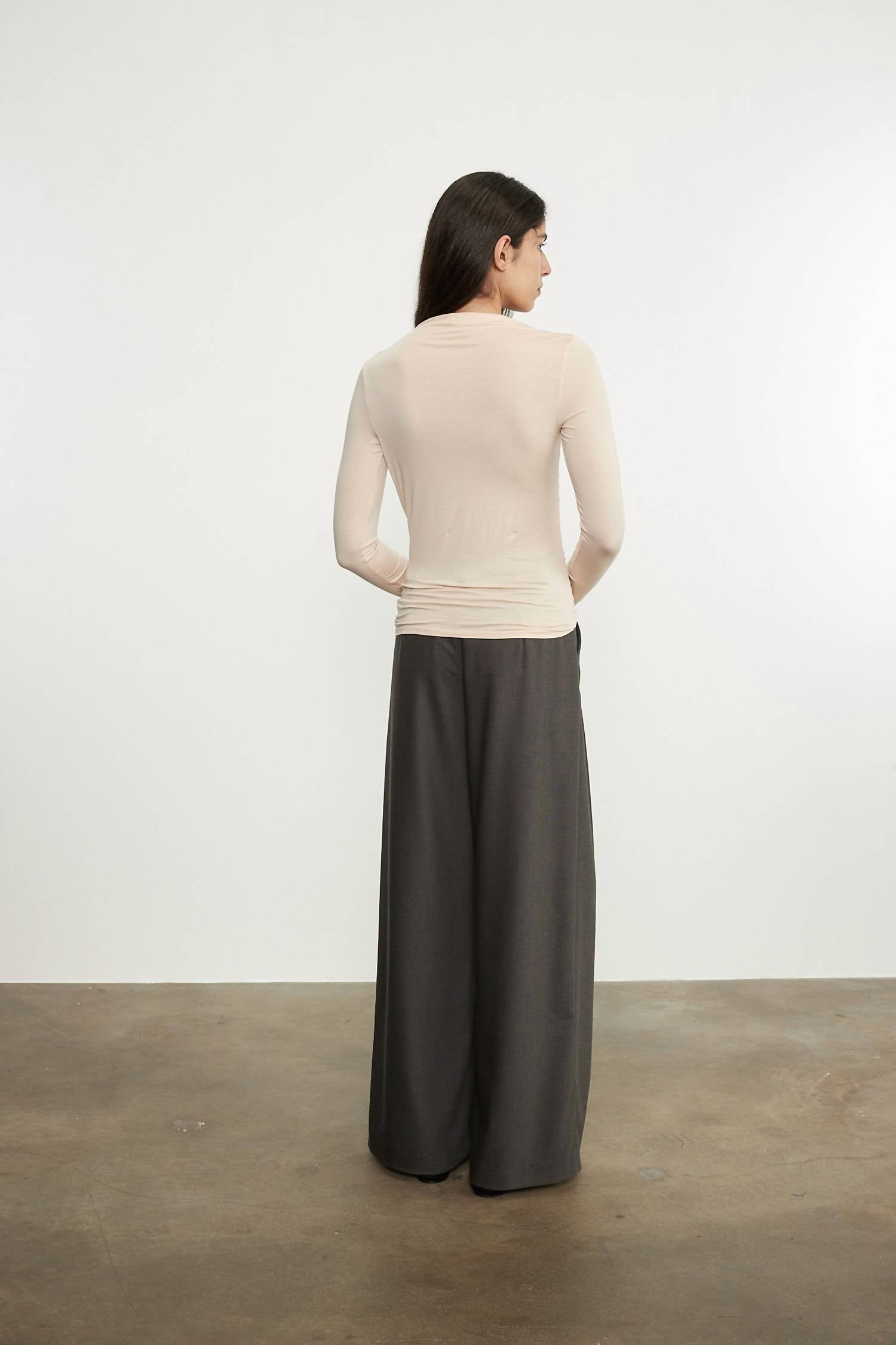 Enza Costa - FLUID JERSEY SLASH TOP