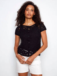 Charlie B - Reversible Cotton Crochet Top