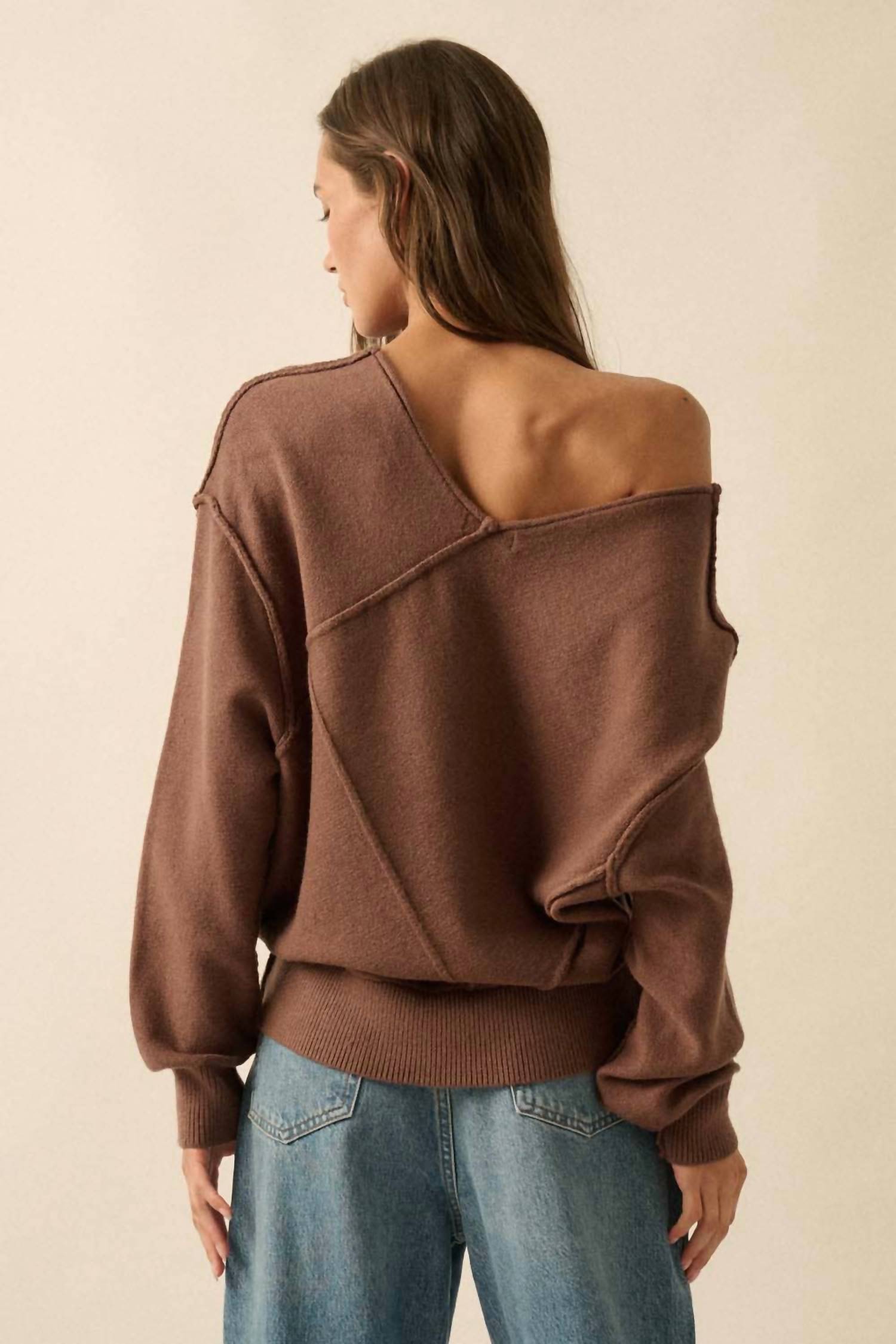 Promesa - V-neck Panelled Sweater