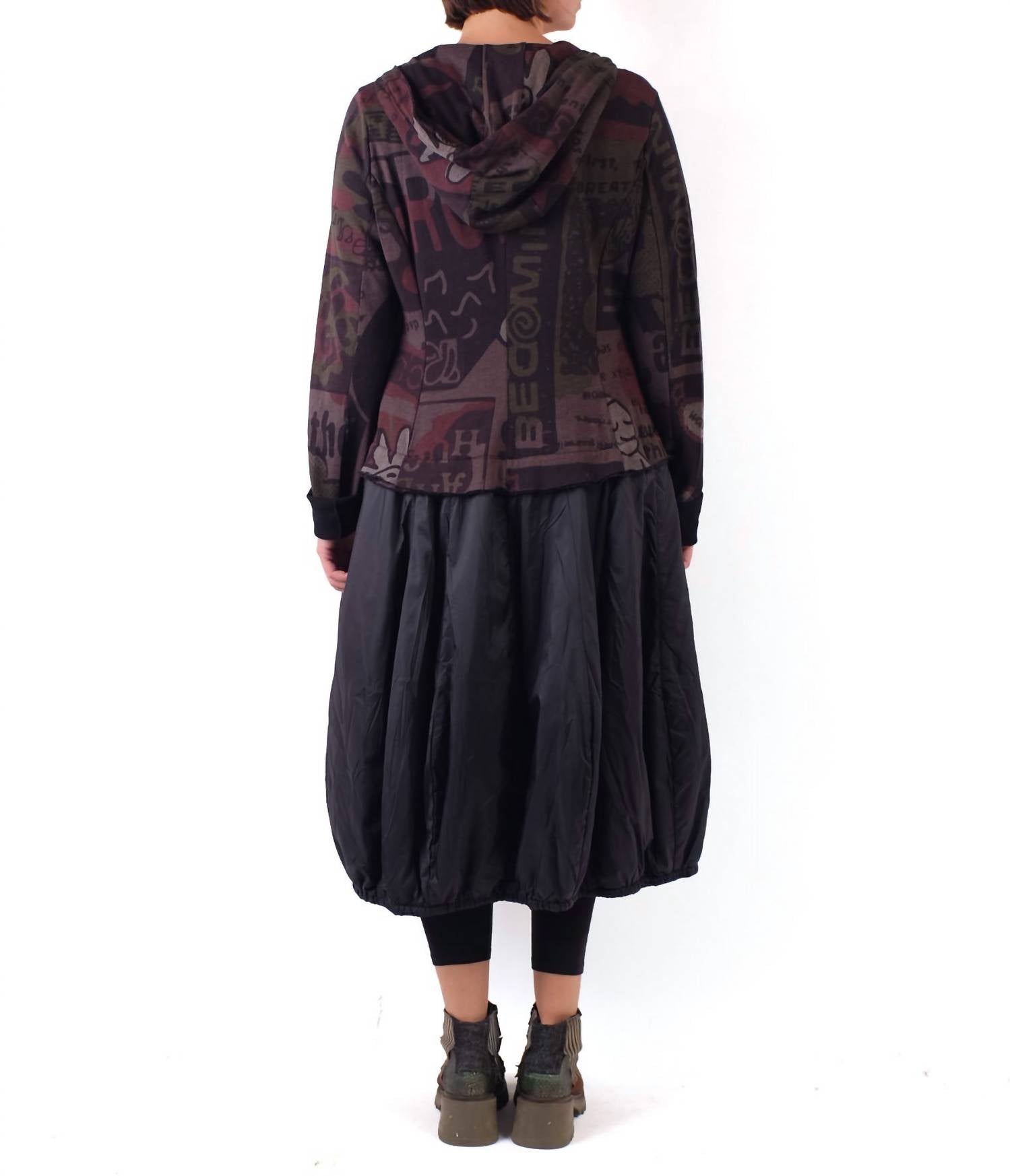 Rundholz Black Label - Printed Hooded Zip Coat
