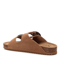 Xti Women's Buckle Suede Sandal in camel - women's sandal - alternate view