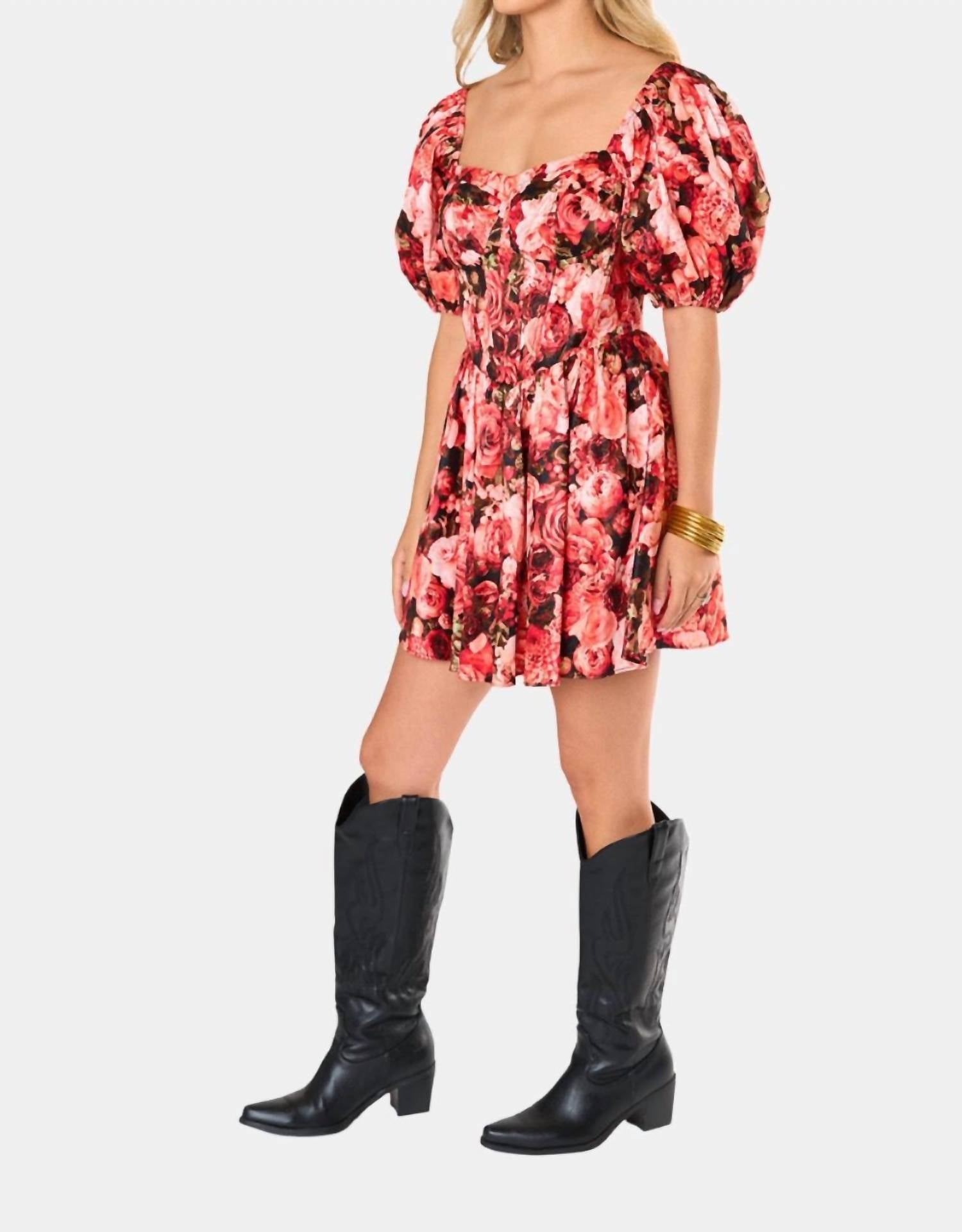 Buddylove - Romeo Puff Sleeve Mini Dress