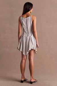 SOVERE Elemental Mini Dress in ecru black - women's dress - detail view
