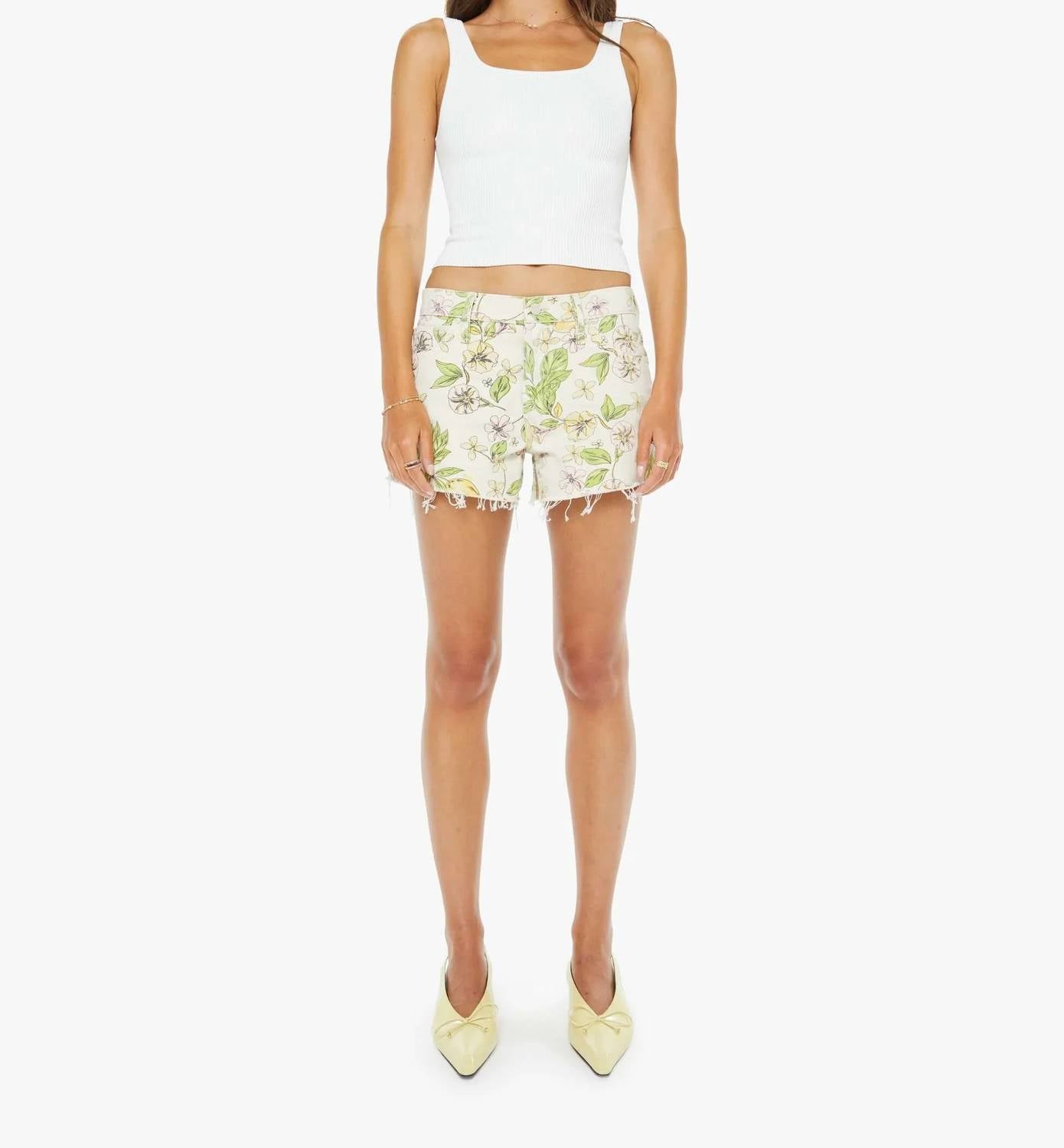 Mother - Dodger Short Fray Loose Leg Shorts