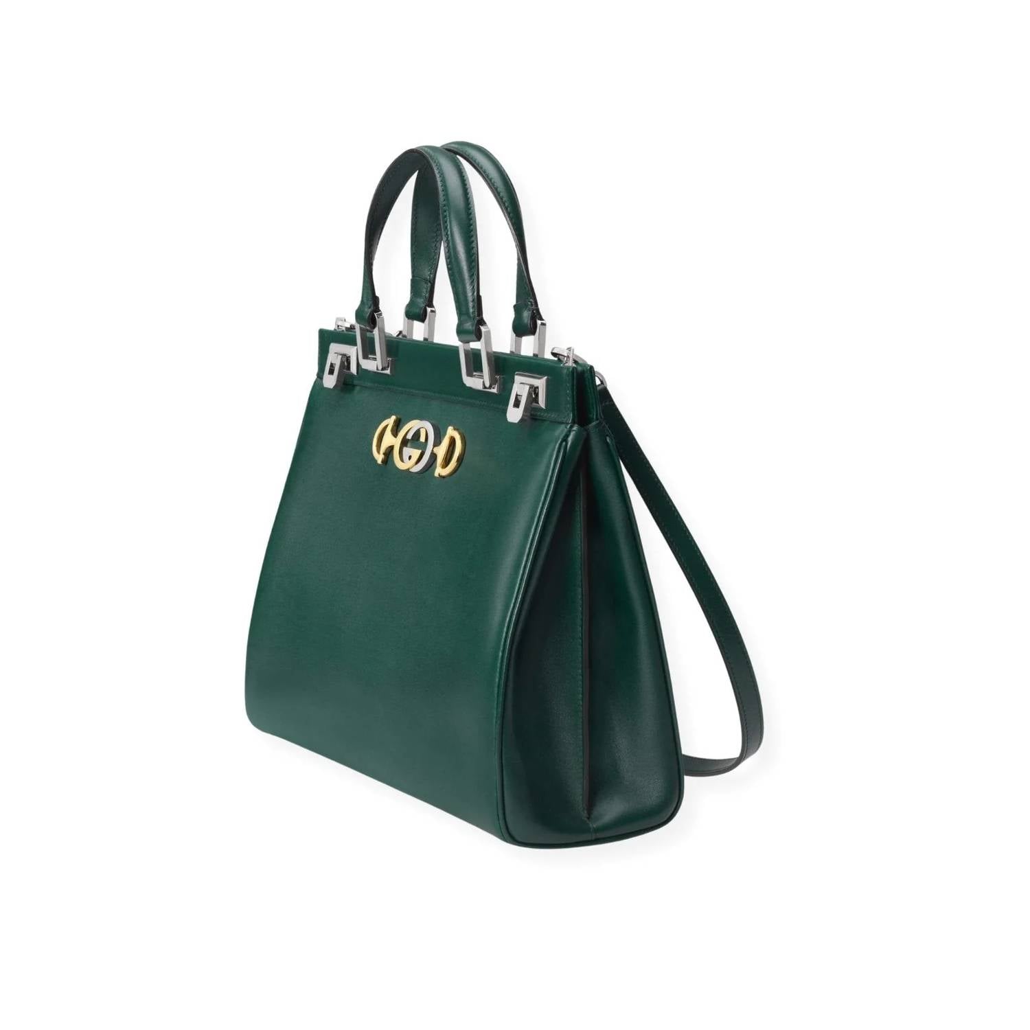 Gucci - Women's Zumi Smooth Leather Medium Top Handle Bag