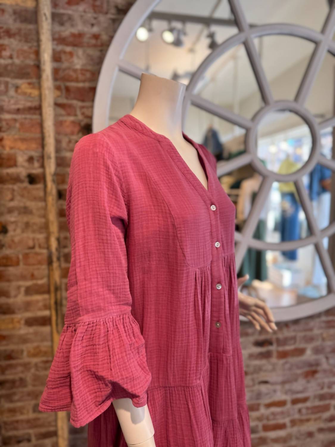 Faherty - Dune Cotton Gauze Kasey Mini Dress