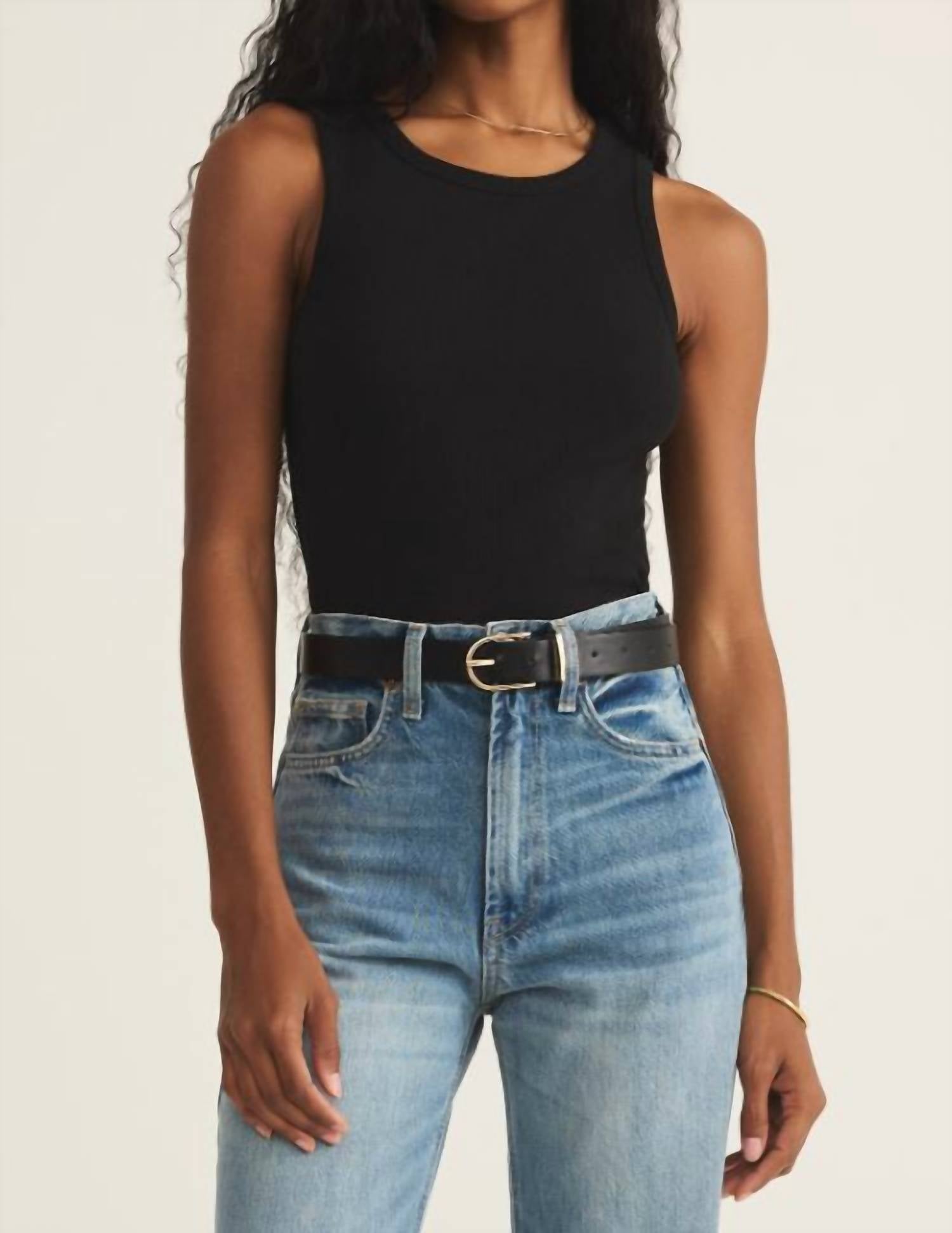 Z Supply Women's Hadley Tank Top in black - women's tank top