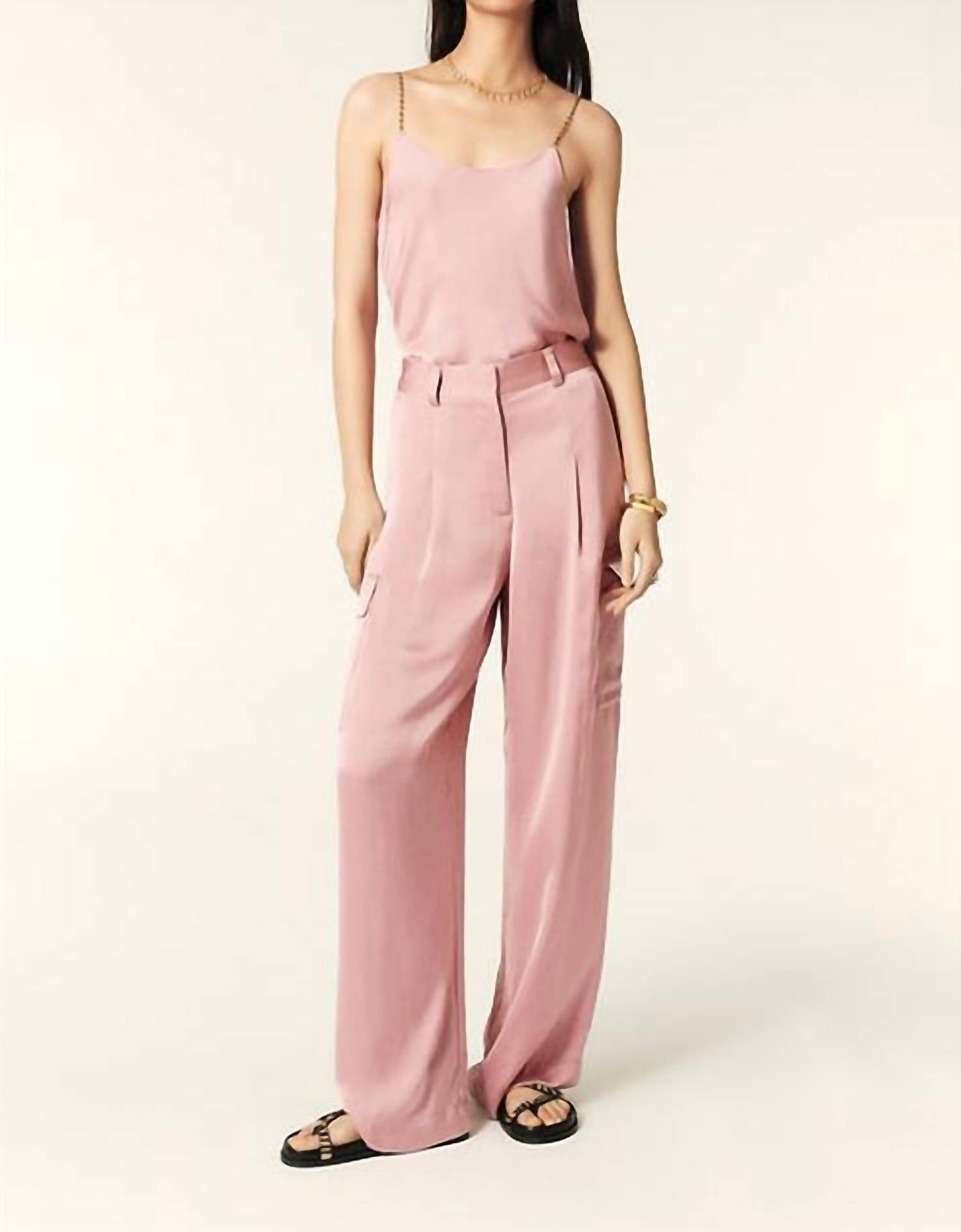 ba&sh Cary Cargo Pants in rose - women's shorts