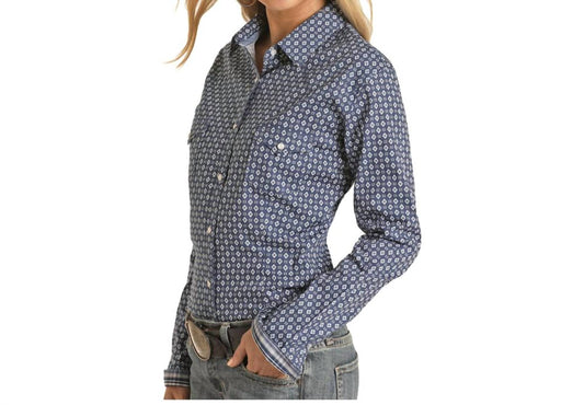 Panhandle - Roughstock Ladies Long Sleeve Snap Shirt