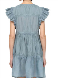 Sea - Anise Ramie Flutter Sleeve Tunic Dress