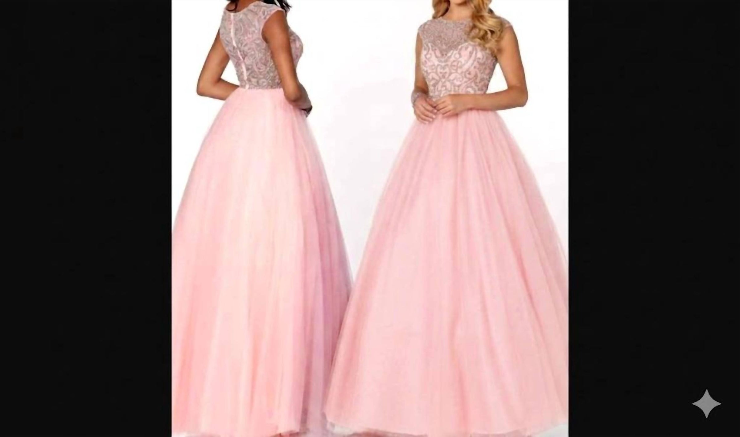 Karishma Creations Women's Prom Dress in pink silver - women's dress