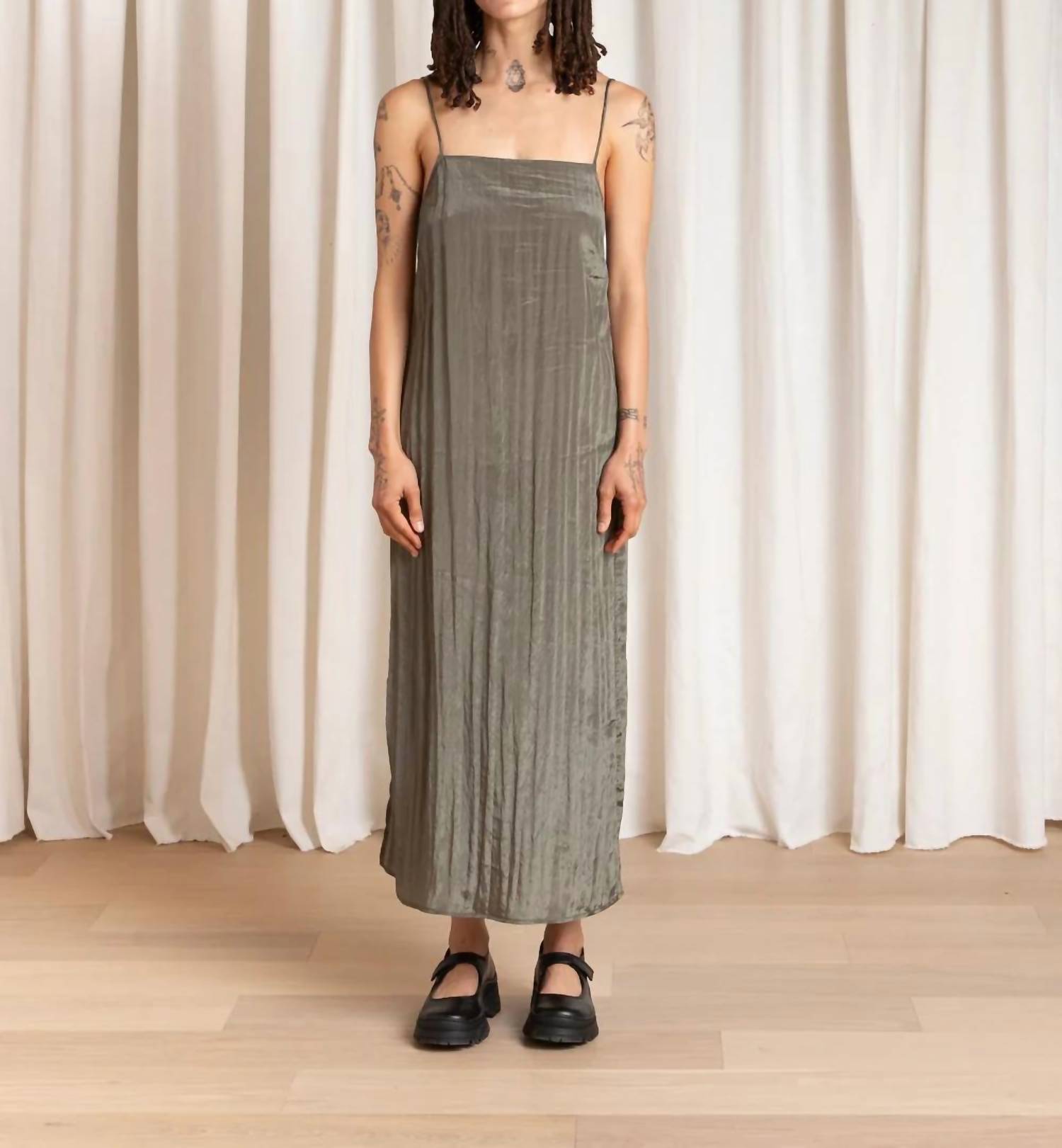 Ali Golden - Square Neck Slip Dress