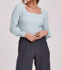 Another Love - Lincoln Peplum Sleeve Sweater