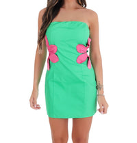 Day + Moon - Women's Bloom Babe Strapless Mini Dress