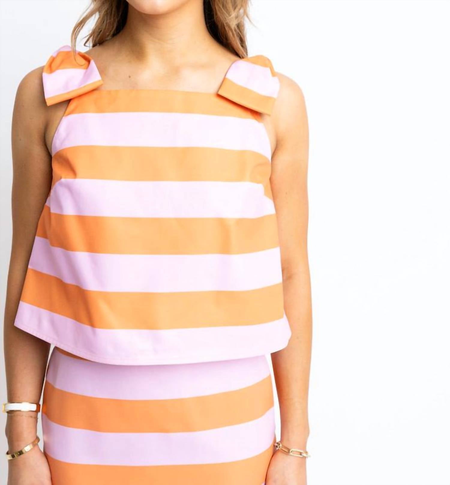 Karlie Palm Springs Top in pink - women's tank top