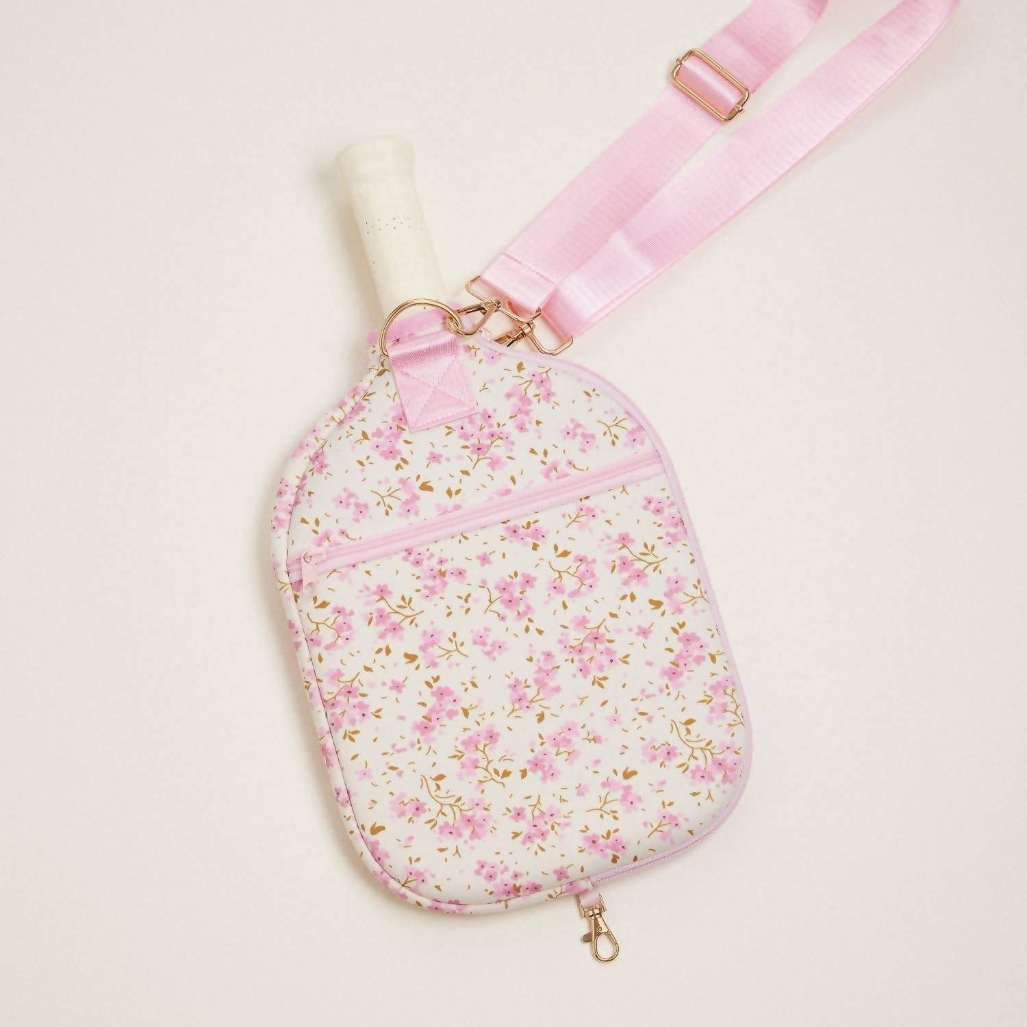 Stone & Stitch - Women's Boho Floral Neoprene Pickleball Paddle Bag