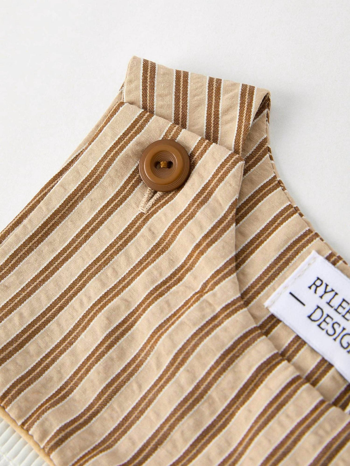 Rylee Faith Designs - Boys Stripe Smocked Church Christ Bishop Christening Romper