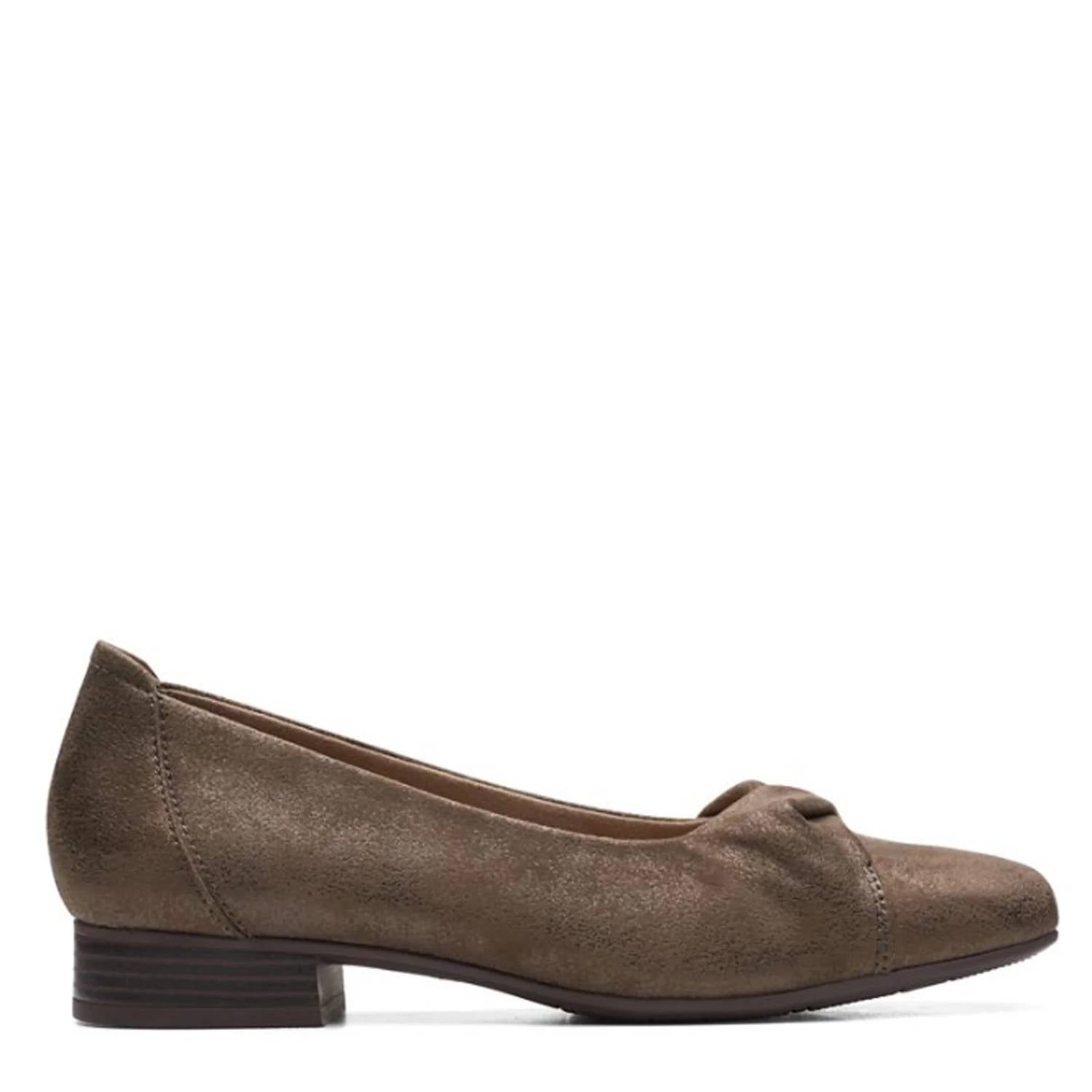 Clarks Women's Tilmont Dalia Ballet Flat in bronze metallic textile - women's flats