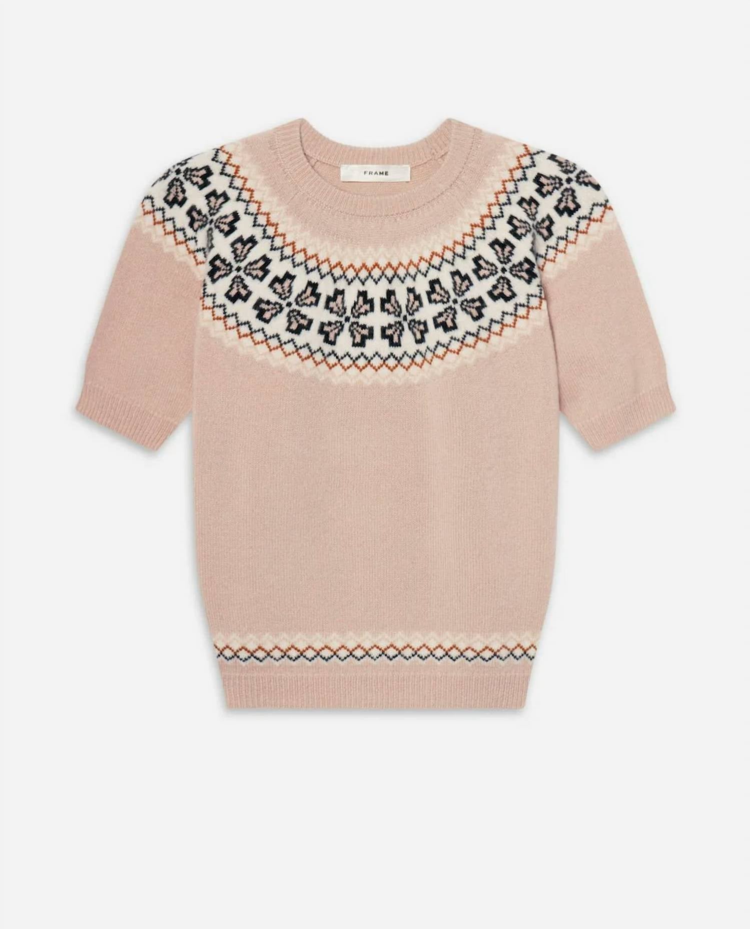 Frame - Cashmere Fairisle Crew Sweater