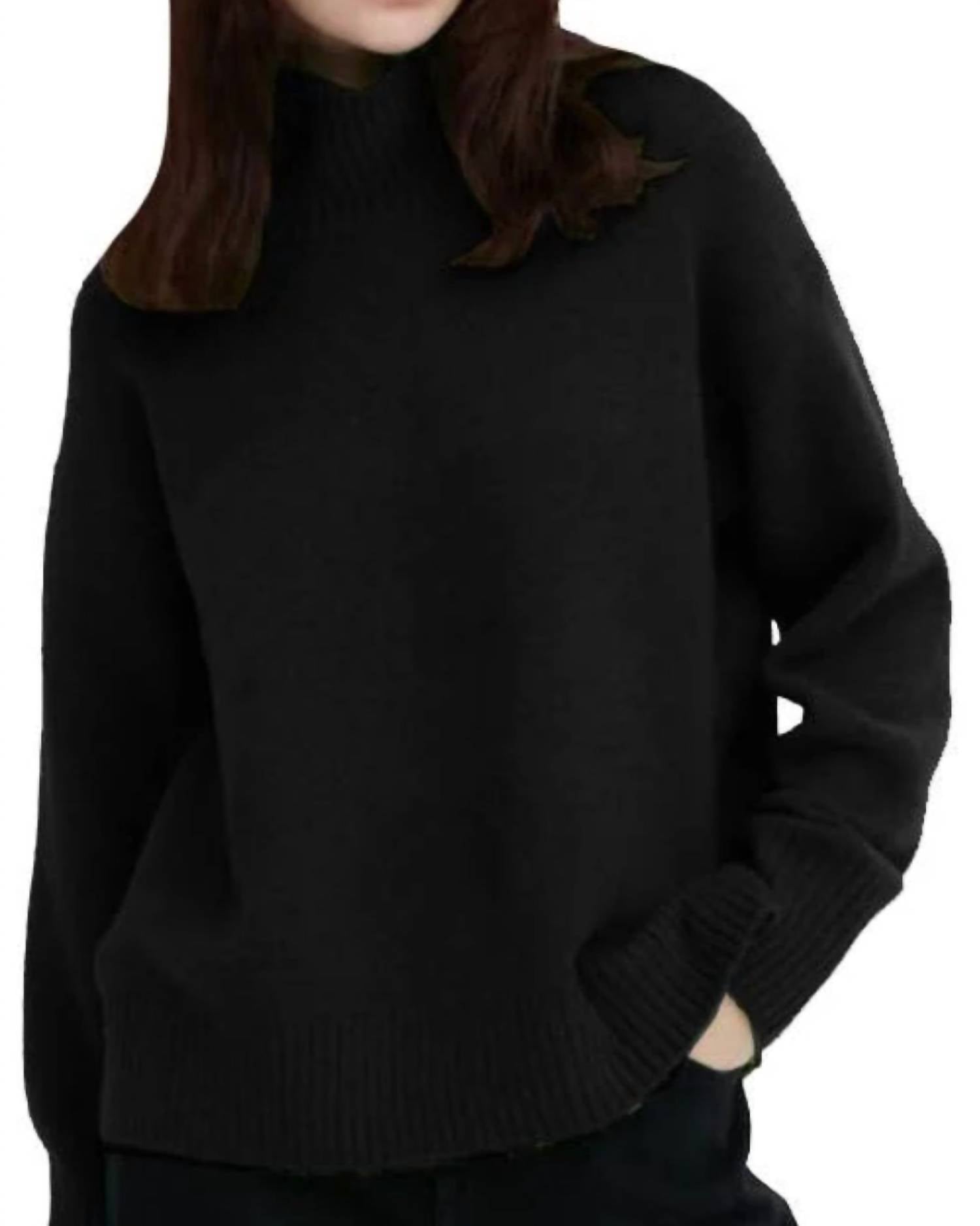 Silver Jeans Co - Mockneck Loose Fit Pullover Sweater - Plus