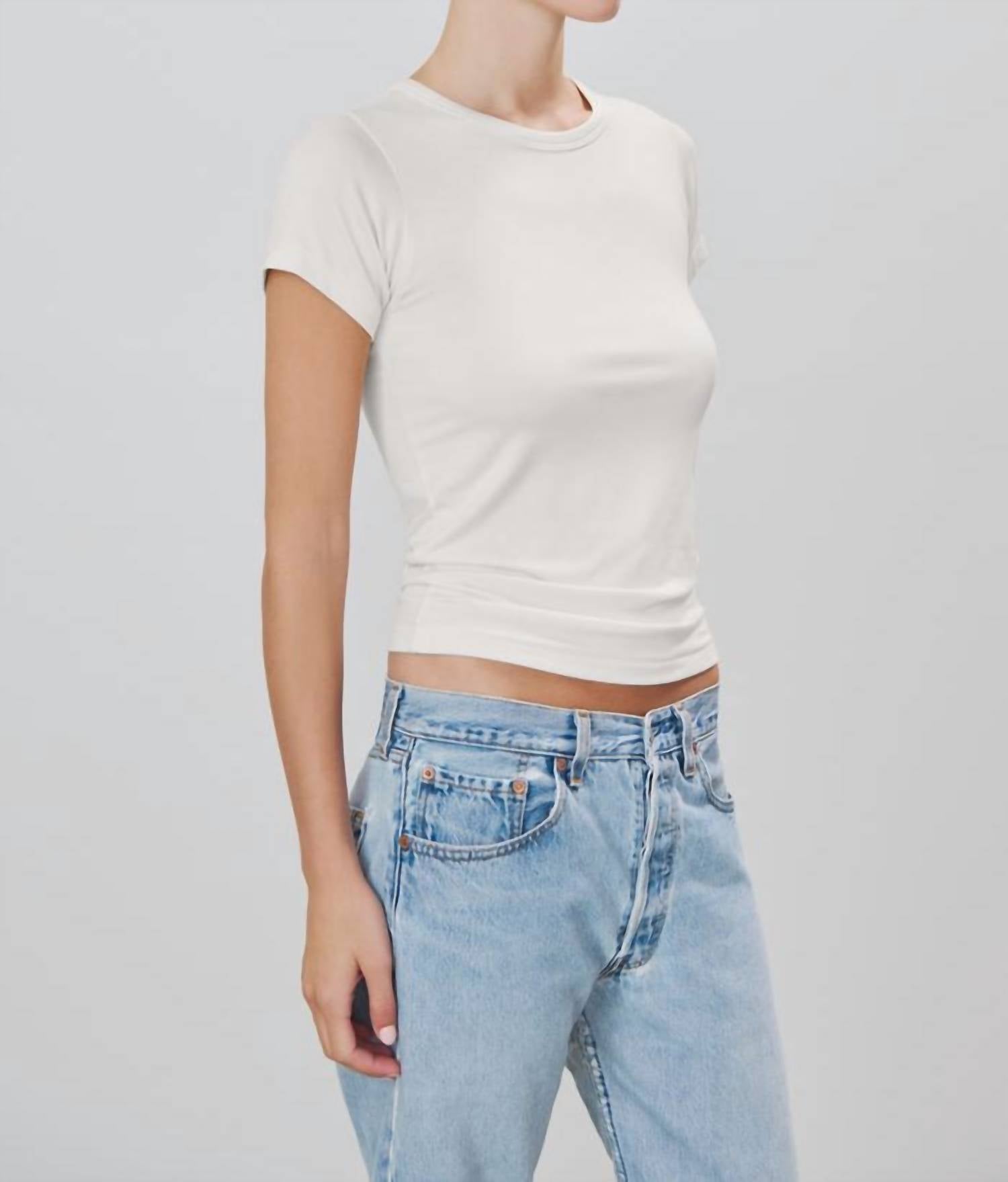 Eterne - Fitted Crewneck Short Sleeve T-shirt