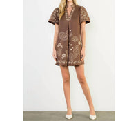 Thml - Short Sleeve Embroidered Detail Dress