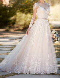 Essence Of Australia - A-line Wedding Dress with Organza Skirt