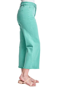 Rfm Denim - Chloe High Rise Cropped Wide Leg Jeans