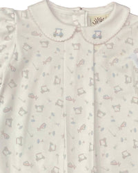Luigi Kids - Girl's Golf Carts Embroidered Top